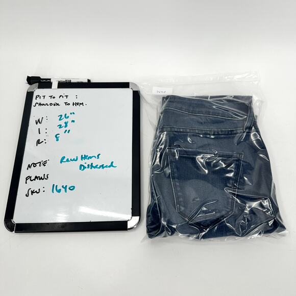 William Rast Jeans Womens 26 Ankle Skinny Distressed Busted Knees Stretch Denim - Picture 10 of 10